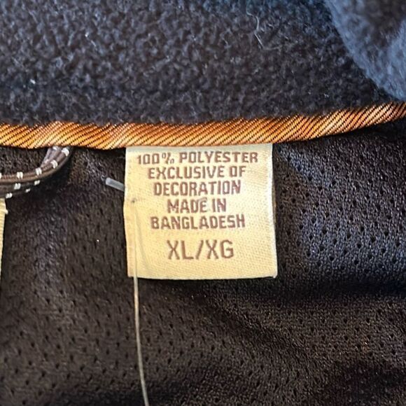 Timberland Super Deep Brow Mens Brown Fleece Vest Full Zip size XL NEW - Picture 6 of 7